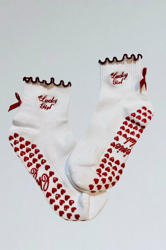 Lucky Girl Grip Socks